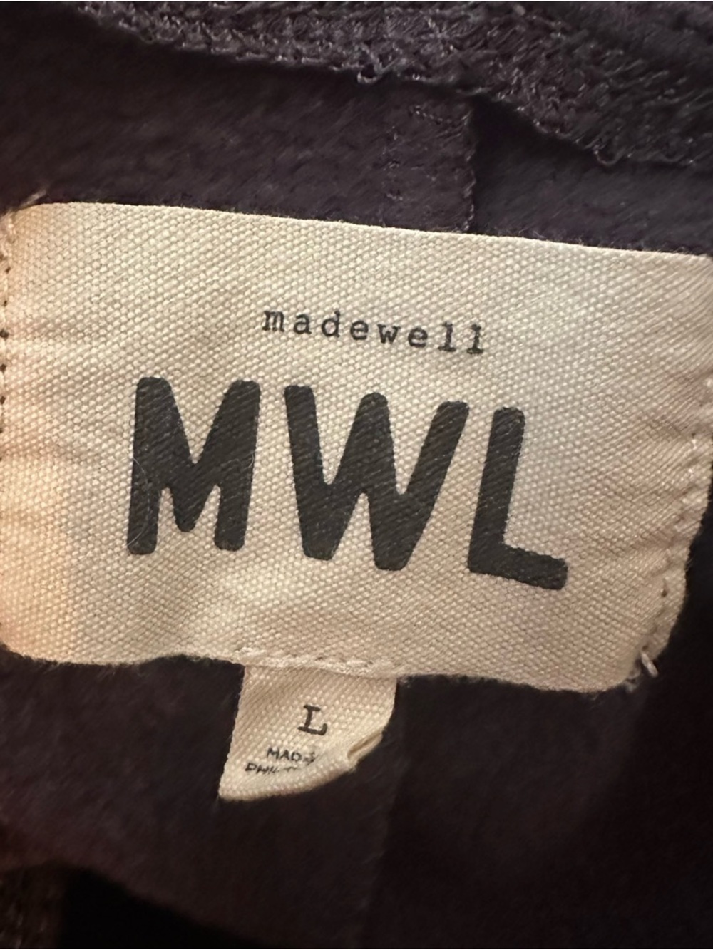 MWL by Madewell Broadway Jumpsuit Charcoal Grey Large - Picture 9 of 12